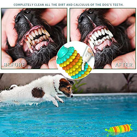 GetUSCart TIANHAO Dog Toys for Aggressive Chewers Natural Rubber