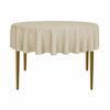 Picture of Lann's Linens - 70" Round Premium Tablecloth for Wedding / Banquet / Restaurant - Polyester Fabric Table Cloth - Beige
