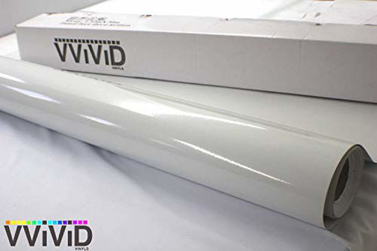GetUSCart- VViViD White Gloss Car Wrap Vinyl Roll with Air Release ...