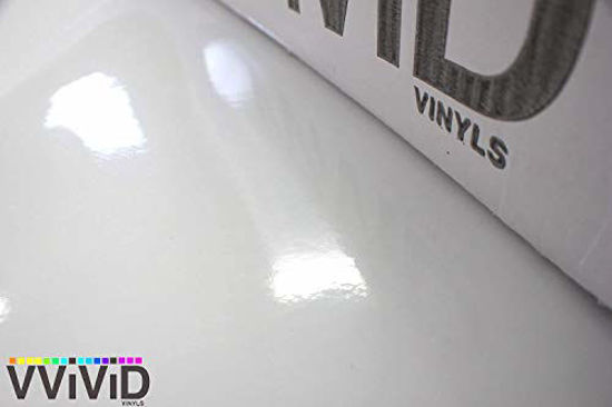 GetUSCart- VViViD White Gloss Car Wrap Vinyl Roll with Air Release ...