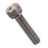 Picture of 1/4-20 x 2" Socket Head Cap Screws, Allen Socket Drive, Stainless Steel 18-8 (304), Full Thread, Bright Finish, Machine Thread, 25 PCS