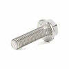 Picture of M10-1.5 x 30mm Flanged Hex Head Bolts Flange Hexagon Screws, Stainless Steel 18-8 (304), Plain Finish, DIN 6921, 10 PCS