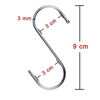 Picture of D-buy 40 Pack 3.5 inch S Hooks Heavy Duty S Hooks Plants Hooks S Hooks for hangings Outdoor Hooks Light Hooks Cup Hooks Large Hangers for Kitchen, Bathroom, Bedroom and Office (Silver)