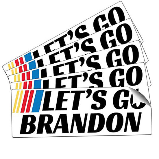 GetUSCart- 5 Pcs Let's Go Brandon Sticker, Fading-free Car Bumper
