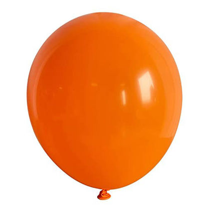 Picture of 100 Pack 12 Inch Orange Matte Latex Balloons Premium Helium Balloons for Birthday Wedding Valentine Engagement Anniversary Christmas Festival Picnic Baby Shower Party Decorations Supplies