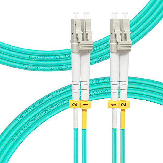 GetUSCart FLYPROFiber 2M OM4 LC to LC Fiber Patch Cable Length