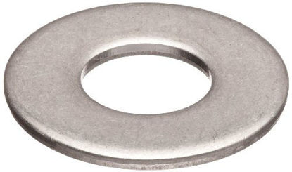 Picture of 316 Stainless Steel Flat Washer, Plain Finish, 1/4" Hole Size, 9/32" ID, 11/2" OD, 0.065" Nominal Thickness (Pack of 10)