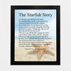 Picture of "The Starfish Story" Inspirational Beach Wall Art Sign -8 x 10" Nautical Poem Print w/Starfish By Sea Image-Ready to Frame. Home-Office-Beach House Decor. Perfect Ocean Themed Decoration! Great Gift!