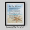 Picture of "The Starfish Story" Inspirational Beach Wall Art Sign -8 x 10" Nautical Poem Print w/Starfish By Sea Image-Ready to Frame. Home-Office-Beach House Decor. Perfect Ocean Themed Decoration! Great Gift!