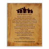 Picture of "Ask Me What I Was-Always A United States Marine"-Marine Corps-Wall Art- 8 x 10"-Wood Grain Typographic Print-Ready To Frame. Home-Office-Military Decor. Perfect Gift for All Marines. Semper Fi.
