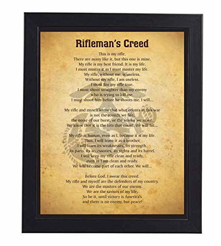 GetUSCart- "Rifleman's Creed" Marine Corps Wall Art Sign -8x10 ...