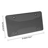 Picture of 2 Pcs License Plates Cover/Shields Tinted Clear Bubble Black Unbreakable Anti Camera Dark Design,Fits All Standard 6x12 Inches Novelty/License Plates,Protect Your Front & Back License Plates