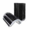 Picture of 2 Pack Corner Brush for Cats Cat Corner Self Groomer Cat Grooming Wall Massage Brush with Catnip Softer Cat Wall Comb Self Massage Tool for Long & Short Fur Kitten Puppy Cat Corner Scratcher (Black)
