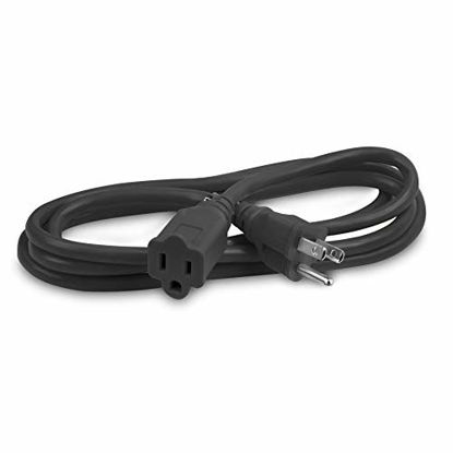 Picture of BindMaster Heavy Duty Extension Cord/Wire Power Cable, Indoor/Outdoor, 16/3, Single Outlet, 10 Feet, UL Listed, Black