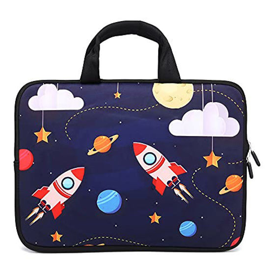 Picture of Universal 7-9 inch Kids Tablet Sleeve Ultra-Portable, Neoprene Carrying Sleeve Case Bag Compatible with 7" 8" 8.5" 8.9" 9" Apple iPad Mini, Samsung, Google, HP, Acer (Cool Rocket)