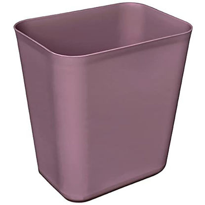 Picture of 3.5 Gallons Efficient Trash Can Wastebasket, Fits Under Desk, Kitchen, Home, Office (WineRed, 3.5 Gallons)