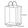 Picture of AZOWA Gift Bags Large Kraft Paper Bags with Handles (7.5 x 3.9 x 9.8 in, Light Purple, 12 Pcs)