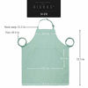 Picture of BIGHAS Adjustable Bib Apron with Pocket Extra Long Ties for Women Men, 18 Colors, Chef, Kitchen, Home, Restaurant, Cafe, Cooking, Baking (Gossamer Green)
