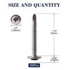 Picture of #10 x 1-1/4" Sheet Metal Screws 100PCS 410 Stainless Steel Truss Head Fast Self Tapping Screws by SG TZH