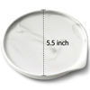 Picture of Large Spoon Rest,Ceramic Spoon Rest for Kitchen Counter Dishwasher Safe Marble Decor Spoon Holder for Kitchen,5.5 Inches White