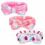 Picture of Headband for Washing Face 3 Pieces Facial Hair Band Skincare Microfiber Bowtie headband Makeup Terry Cloth Headbands Spa Shower Hair Band for Women Girls (Bright Patterns)