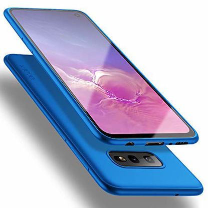 Picture of Samsung Galaxy S10e Case,X-Level Slim Fit Soft TPU Ultra Thin S10e Mobile Phone Cover Matte Finish Coating Grip Phone Case for Women Compatible Samsung Galaxy S10e (2019)-Blue