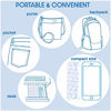 Picture of Handy Basix XL Full Coverage Disposable Toilet Seat Covers for Kids, Adults & Potty Training, Waterproof, 20 Pcs - Single Wrapped (Curves)