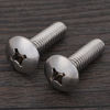 Picture of 1/4-20 x 1" Truss Head Machine Screws, Full Thread, Phillips Drive, Stainless Steel 18-8, Bright Finish, Machine Thread, Pack of 50