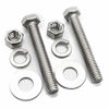 Picture of (5 Sets) 5/16-18x4" Stainless Steel Hex Head Screws Bolts, Nuts, Flat & Lock Washers, 18-8 (304) S/S, Fully Threaded by Bolt Fullerkreg
