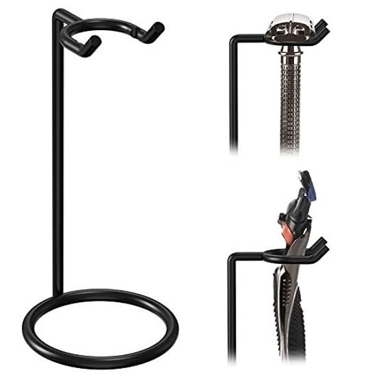 Picture of Linkidea Safety Razor Stand, Stainless Steel Shaving Brush Holder, Deluxe Men's Shaving Holder Base, Compatible with Gillette Fusion 5 Proshield & Proglide, Mach 3 Classic (Black)