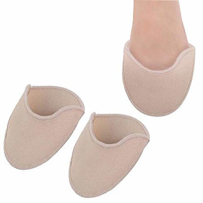Picture of Toe Pouches Pads, Gel Toe Cover for Women's 6-10 for Heel, Toe Pads to Protect Toes or Feet,Dance,Ballet, Point Shoes - 1 Pairs (Toe Pouches Pads)