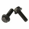 Picture of M8 x 20mm Flanged Hex Head Bolts Flange Hexagon Screws, Full Thread, Alloy Steel, Black Oxide Finish, Quantity 20