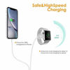 Picture of (High Version) watch charger WORDIMA silicone sleeve magnetic cable, 2in1 wireless charging cable compatible with Iwatch Series5/4/3/2/1 iPhone 12/11/pro/Max/XR/XS/XS max/X/iphone876/ 876plus