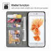 Picture of QLTYPRI Case for iPhone 7 Plus 8 Plus, Premium PU Leather Cover TPU Bumper with Card Holder Kickstand Hidden Magnetic Adsorption Shockproof Flip Wallet Case for iPhone 7 Plus 8 Plus - Grey