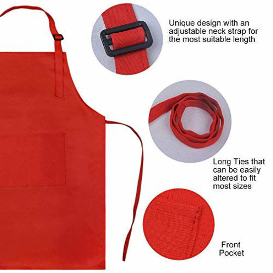 2 Pack Parent & Child Matching Aprons With Pocket - For Cooking, Baking, Painting, Gardening (Adult & Kids Set) - View #10