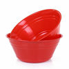 Picture of Mintra Home Bowls Set (Large 2pk, 135 ounces, Red) for Mixing, Party, Snacks, Serving, Everyday Use, Birthday Parties, Chips, Serving Salads, Popcorn, Dessert, BPA free, Dishwasher Safe.