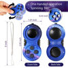 Picture of 2 Pieces Fidget Pad Sensory Fidgets Controller Pad Handheld Fidget Game Pad Sensory Educational Toy for ADHD ADD OCD Autism Anxiety Stress Relief (Starry Purple and Starry Blue Style)