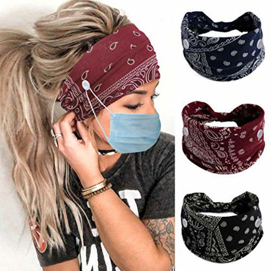 Yoga Hair Bands Elastic Sport Headbands for Women Wide Headband