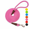 Picture of MayPaw 4FT/6FT/8FT/10FT Dog Leash, Classic Solid Colors, Durable Mountain Climbing Rope Dog Leash Reinforced with Leather Tailor Connection Heavy Duty Silver Clasp
