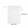 Picture of SumDirect 20Pcs Cotton Muslin Bags,White Lightweight Gift Bags Breathable Pouches with Drawstring Reusable Packing Storage Bags for Wedding, Party, Birthday (3.14x4.72inch)