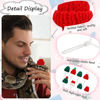 Picture of 16 Pieces Mini Hats Christmas Snake Hat Knitting Yarn Doll Hats with Adjustable Chin Strap Hamster Lizard Reptile Small Animal Hat Knitted Tiny Hats for Crafts Hair Accessories Decoration, 8 Styles