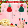 Picture of 16 Pieces Mini Hats Christmas Snake Hat Knitting Yarn Doll Hats with Adjustable Chin Strap Hamster Lizard Reptile Small Animal Hat Knitted Tiny Hats for Crafts Hair Accessories Decoration, 8 Styles