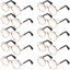 Picture of 10 Piece Dog Sunglasses Round Metal Cat Classic Retro Sunglasses Pet Hippie Cute and Funny Pet Sunglasses Dog Cat Cosplay Party Costume Photo Props (Transparent)