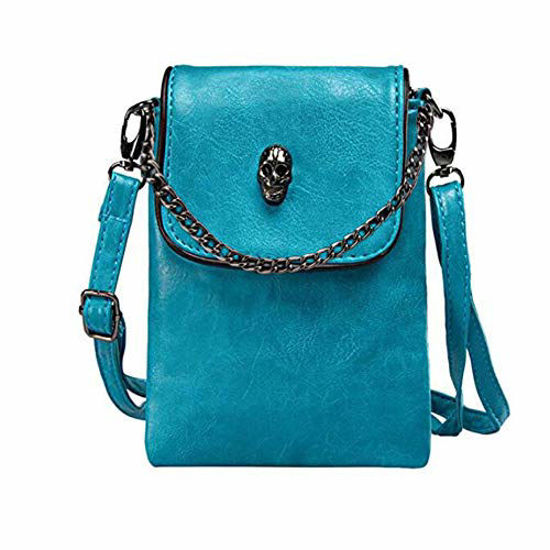 Distressed Turquoise Tooled Steer Crossbody Bag Purse – Crawlher