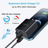 Picture of Quick Charge 3.0 Fast Charger Kit with USB C Charging Cable Cord for Samsung Galaxy S21 Ultra 5G S20 Note 20 A52 5G A20 A21 A11 A51 A71 A01 S10 S9 S8 S10e,Moto G7 Z4,LG Stylo 6,Wall Plug Power Adapter