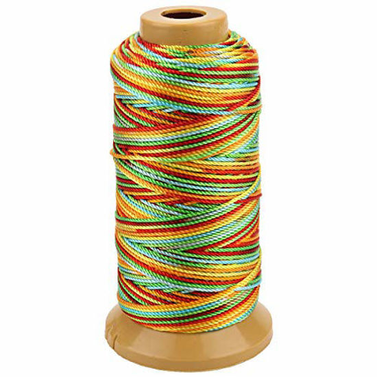 GetUSCart- 328 Feet Twisted Nylon Line Twine String Cord for Gardening  Marking DIY Projects Crafting Masonry (Colourful, 1.5mm-328 feet)