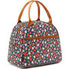 Picture of FlowFly Insulated Lunch Bag for Women, Men, and Kids, Large and Reusable, Handle, Freezable Work and School Travel Tote and Meal Prep Organizer, Waterproof Polyester,Floral