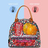 Picture of FlowFly Insulated Lunch Bag for Women, Men, and Kids, Large and Reusable, Handle, Freezable Work and School Travel Tote and Meal Prep Organizer, Waterproof Polyester,Floral