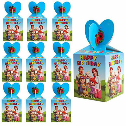 Picture of 12 pack Coco Candy Gift Boxes,Children's Birthday Party Snack BoxesJJ melonThemed Party Supplies