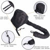 Picture of Fiewmay Portable Hooded Hair Dryer Bonnet Cap Hands Free for Quick Dry Deep Condition and Styling (Black HairDryer Bonnet)